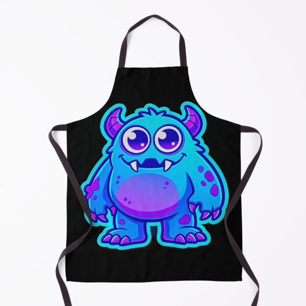 Item preview, Happy Neon Blue Kawaii Monster Sticker designed and sold by MagsMarC.