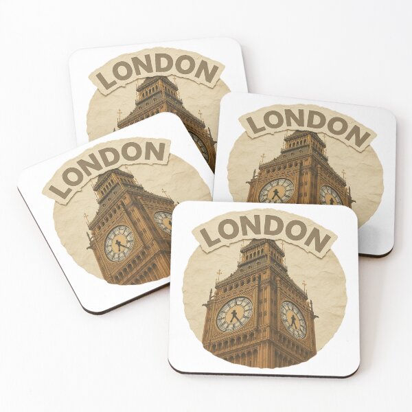 Item preview, Vintage Art of the Big Ben in London designed and sold by Inkwell Designs.