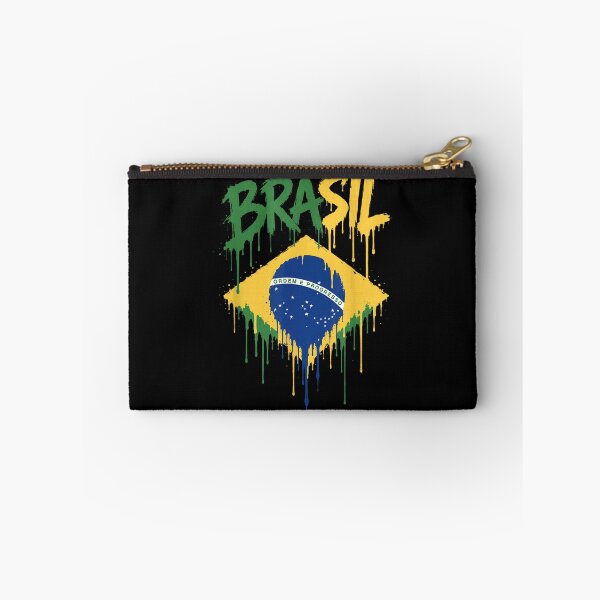 Item preview, Distressed Brazil Flag Graffiti Style Paint Drip Patriotic Soccer Tournament Merch designed and sold by DangeRilanman.