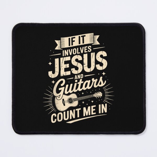 Item preview, Vintage Distressed If It Involves Jesus And Guitars Count Me In Christian Musician Gift designed and sold by DangeRilanman.