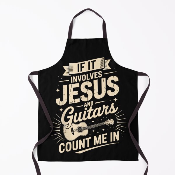 Item preview, Vintage Distressed If It Involves Jesus And Guitars Count Me In Christian Musician Gift designed and sold by DangeRilanman.