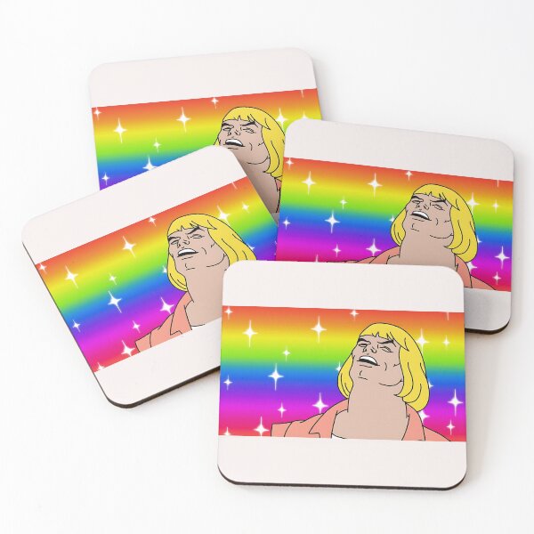 Item preview, He-Man Face Meme Rainbow Gay Pride Heyyeyaae designed and sold by MountainBikings.