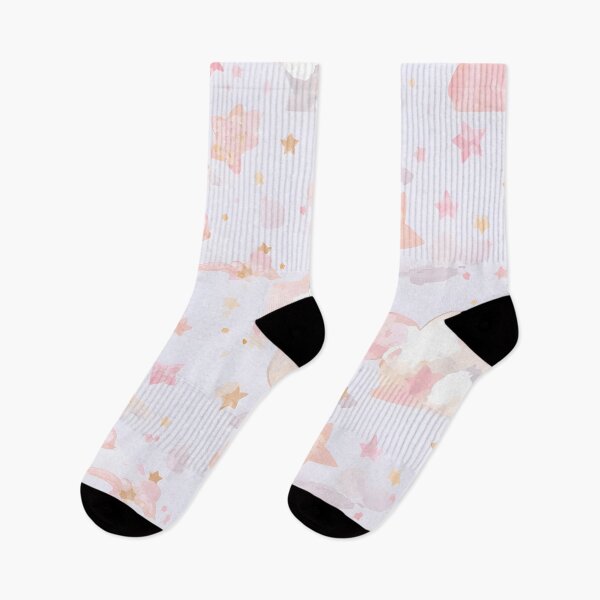 Item preview, Pastel Watercolor Clouds and Stars Dreamy Pattern designed and sold by Luna-Flow.