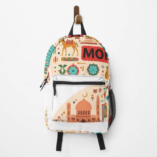 Item preview, Morocco Travel Icons Vintage Circle designed and sold by Girlsale.