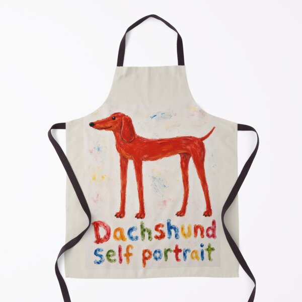 Item preview, Dachshund Self Portrait Finger Painting designed and sold by digital-savant.