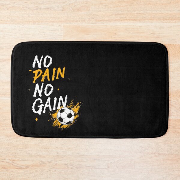 Item preview, No Pain No Gain Soccer Typography – Motivational Football Doodle Art designed and sold by thesalynn.