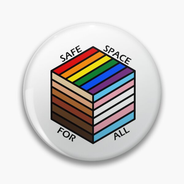 Item preview, Pride Inclusive Flag Cube QPOC LGBTQ+ Trans Rainbow Safe Zone designed and sold by gelahope.