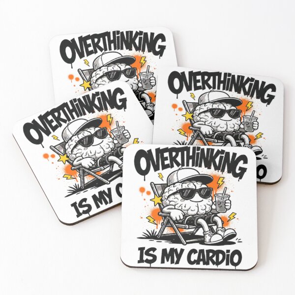 Item preview, Overthinnking Is My Cardio designed and sold by VKTStreet.