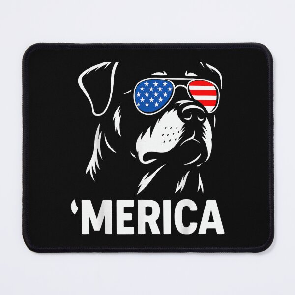 Item preview, Cool Rottweiler Dog Wearing American Flag Sunglasses Merica 4th Of July Patriotic Tee designed and sold by MauriLifton.