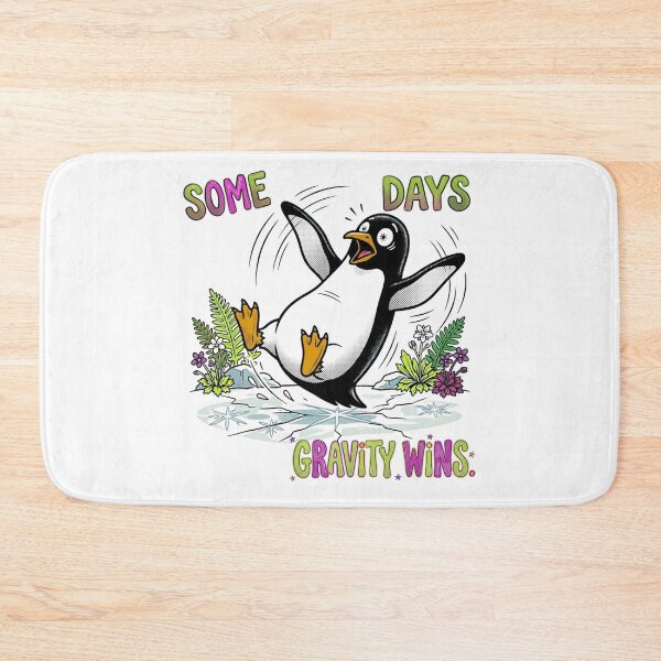 Item preview, Some Days Gravity Wins | Penguin Chronic Illness Design designed and sold by colorlings.