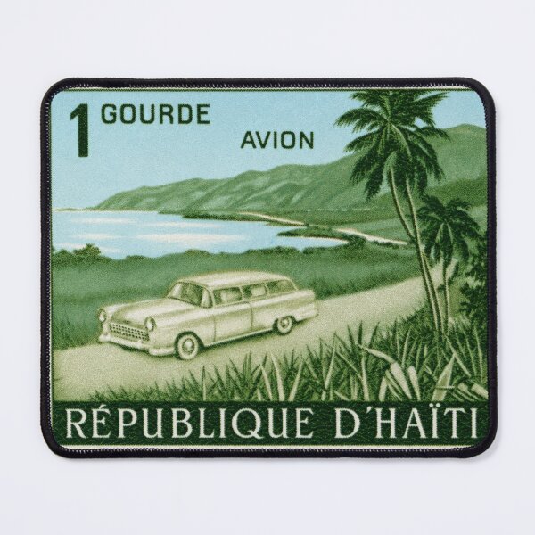 Item preview, Vintage Haiti Postage Stamp 1950s – Tropical Coast Road & Classic Car designed and sold by Schulz Lightprint Studio.