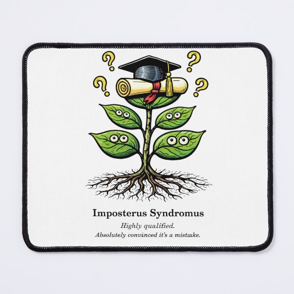 Item preview, Imposterus Syndromus Funny Mental Health Plant Surreal Botanical Print Gift designed and sold by Print Loft.