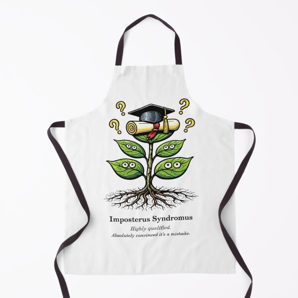Item preview, Imposterus Syndromus Funny Mental Health Plant Surreal Botanical Print Gift designed and sold by Print Loft.