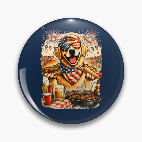 Item preview, Funny Labrador BBQ 4th of July Patriotic Shirt designed and sold by PixelForge11.