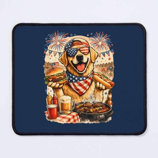 Item preview, Funny Labrador BBQ 4th of July Patriotic Shirt designed and sold by PixelForge11.