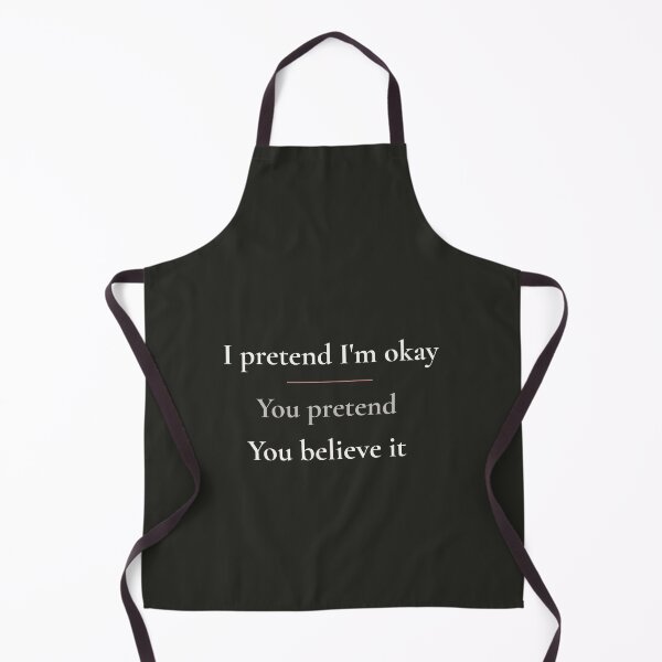 Item preview, I Pretend I’m Okay Typography Poster designed and sold by Ink_and_think .
