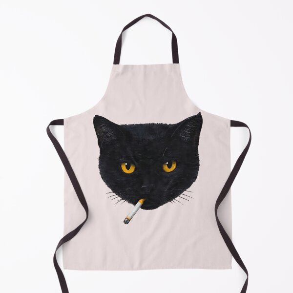 Item preview, Smoking Cat Vintage Black Cat designed and sold by fangirloverjesu.