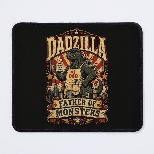 Item preview, Vintage Dadzilla Father Of Monsters Godzilla Apron Best Dad Ever Father Day Gift designed and sold by CenaPrincoto.