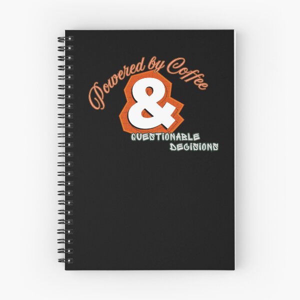 Item preview, Powered by Coffee and Questionable Decisions designed and sold by ActOutTees.