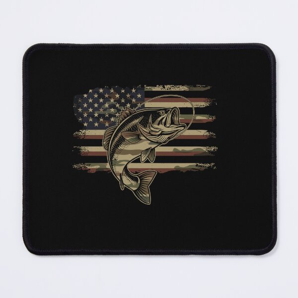 Item preview, American Flag Bass Fishing Patriot Angler designed and sold by PopStars1993.