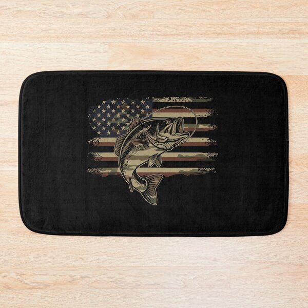 Item preview, American Flag Bass Fishing Patriot Angler designed and sold by PopStars1993.