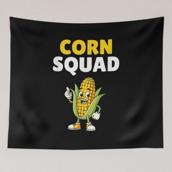 Item preview, Funny Corn Squad Cute Cartoon Vegetable Graphic For Summer BBQ Party designed and sold by CenaPrincoto.