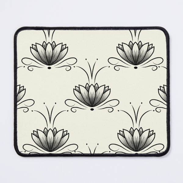 Item preview, Zen Lotus Flower Geometric Line Art Pattern designed and sold by JS.Creative.