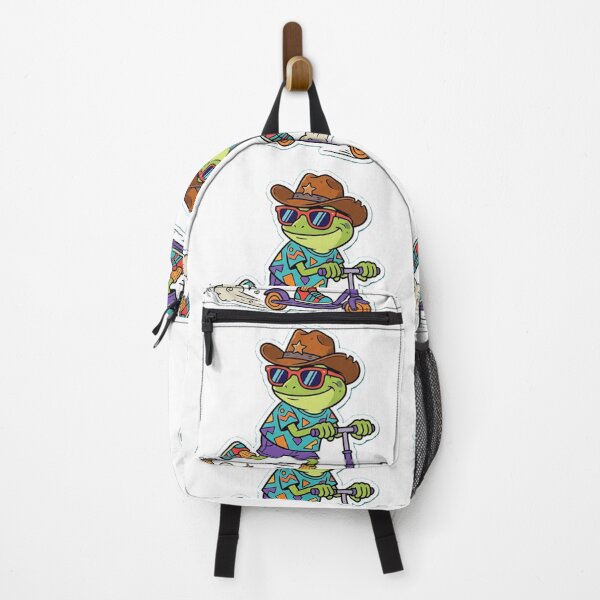 Item preview, 90s Retro Cowboy Frog on Scooter Funny Vintage . designed and sold by TrendForge.