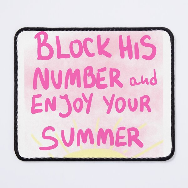 Item preview, summer,block his number, enjoy your summer designed and sold by Kasia1987t.