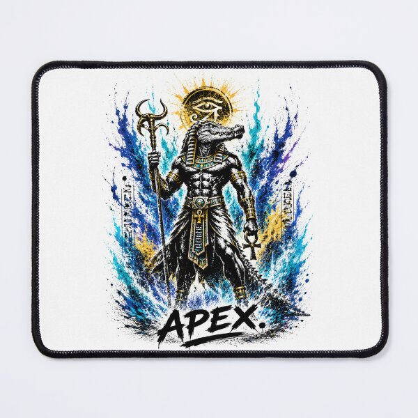 Item preview, Sobek Apex Street Art T-Shirt | Egyptian Crocodile God Graffiti Design | Urban Mythology Streetwear designed and sold by PLUSHIWORLDtm.