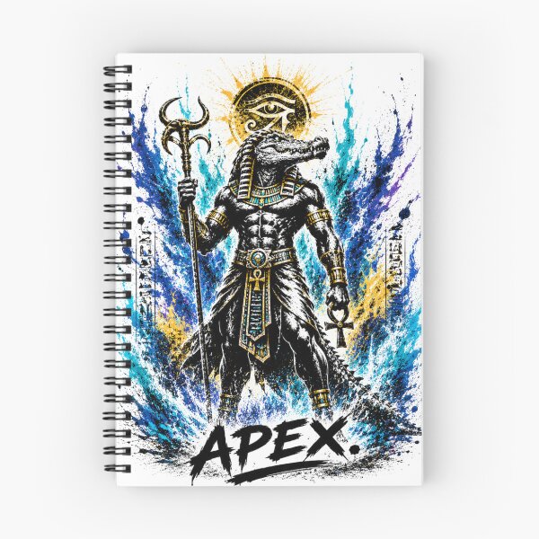 Item preview, Sobek Apex Street Art T-Shirt | Egyptian Crocodile God Graffiti Design | Urban Mythology Streetwear designed and sold by PLUSHIWORLDtm.