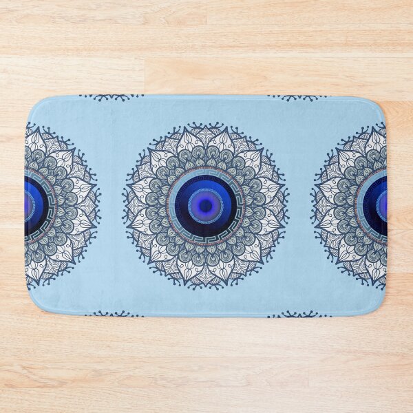 Item preview, Mati Evil Eye Dark Blue Pattern Kiki Collection designed and sold by Yiorgos Designs.