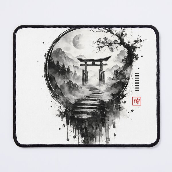 Item preview, The Last Gate | Japanese Zen Minimalist Streetwear Design designed and sold by PradeepArko.