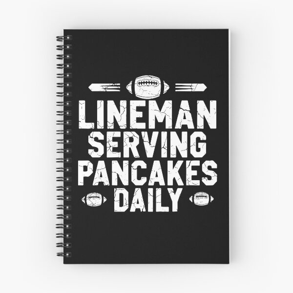 Item preview, Lineman Serving Pancakes Daily Football Player Fan designed and sold by PopStars1993.
