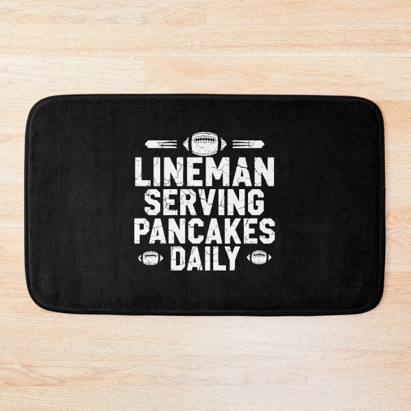 Item preview, Lineman Serving Pancakes Daily Football Player Fan designed and sold by PopStars1993.