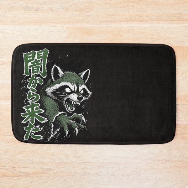 Item preview, Angry Raccoon Dark Japanese Streetwear Graphic designed and sold by AwesomeBeyondLimits.