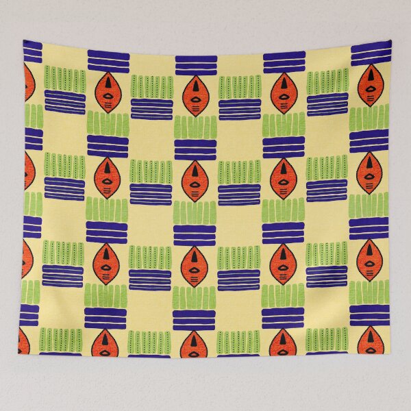 Item preview, Colour Carnival Retro Pattern Collection | Maximalist Geometric Floral and Character Designs designed and sold by VirtuallyCreativ .