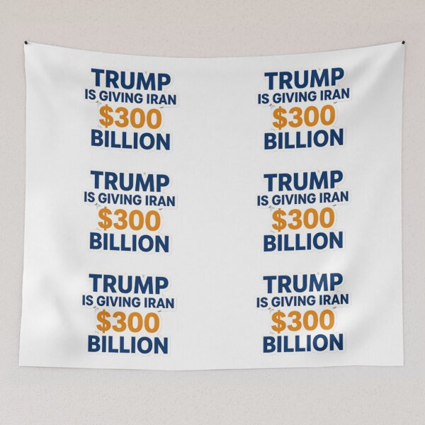 Item preview, Trump Is Giving Iran 300 Billion Dollars Sticker Pack designed and sold by Owcomm.