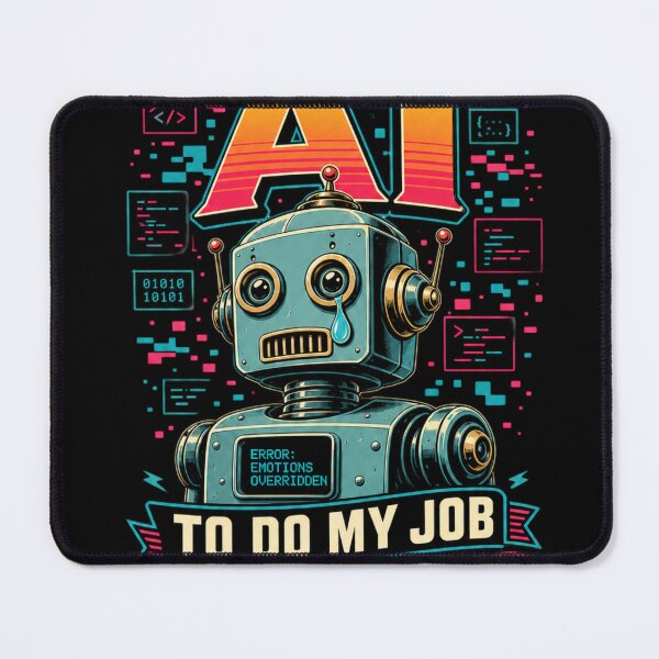 Item preview, Funny AI Job Takeover Sarcastic Humor designed and sold by SpeakingPrint2.