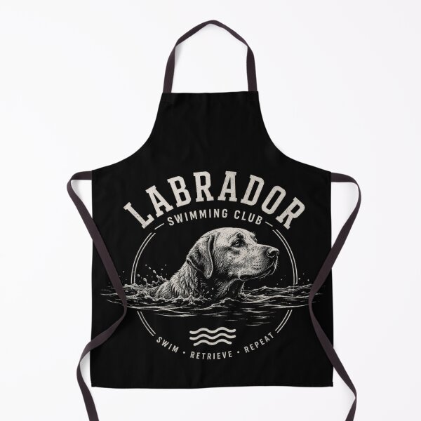 Item preview, Vintage Labrador Swimming Club Swim Retrieve Repeat Dog Lover Graphic Tee designed and sold by LanoraDamie.