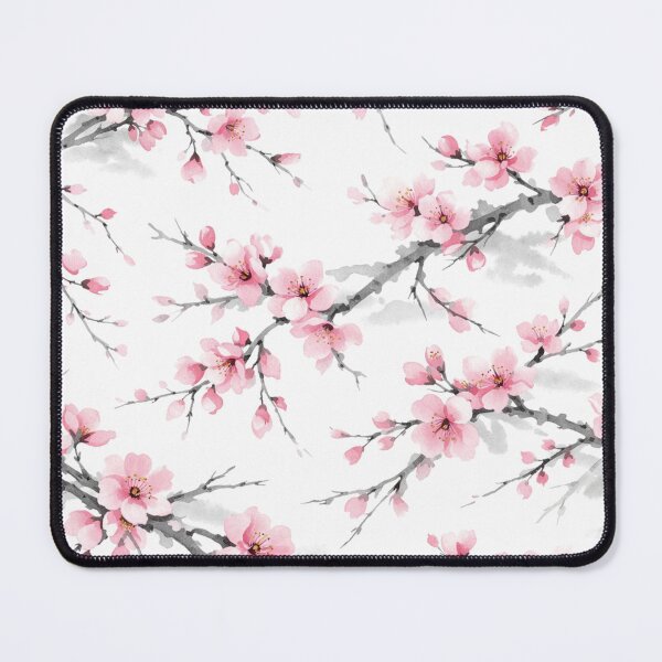 Item preview, Elegant Pink Cherry Blossom Watercolor Pattern designed and sold by Owcomm.