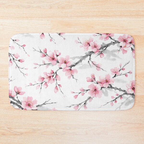 Item preview, Elegant Pink Cherry Blossom Watercolor Pattern designed and sold by Owcomm.