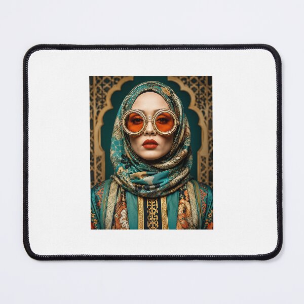 Item preview, Sacred Geometry & Silk Hijab Fashion Illustration designed and sold by marianka91.