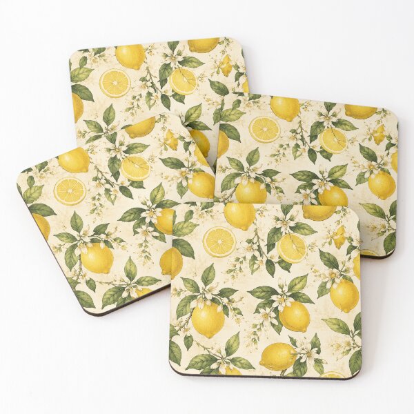 Item preview, Yellow Lemon Pattern. Fresh Citrus Repeat Print for Summer Lovers designed and sold by littlestore.