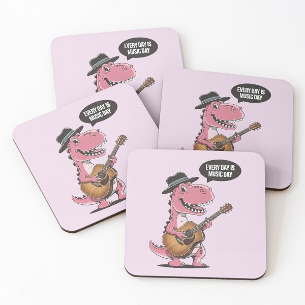 Item preview, Pink Guitar Dinosaur - World Music Day designed and sold by Art-Arcade6.