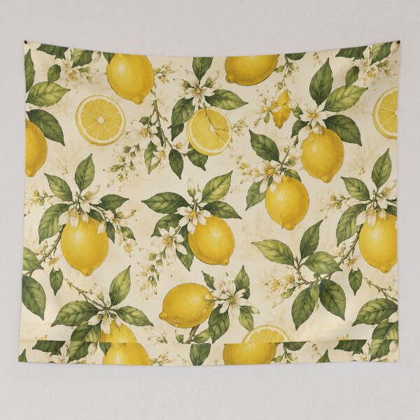 Item preview, Yellow Lemon Pattern. Fresh Citrus Repeat Print for Summer Lovers designed and sold by littlestore.