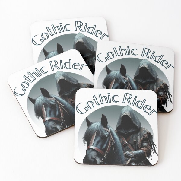 Item preview, Gothic Rider Dark Medieval Knight Horse Fantasy Warrior Vintage Design designed and sold by DrimitStore.