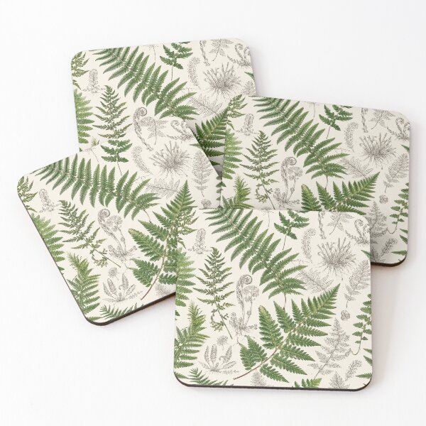 Item preview, Botanical Fern Illustration Pattern designed and sold by Owcomm.