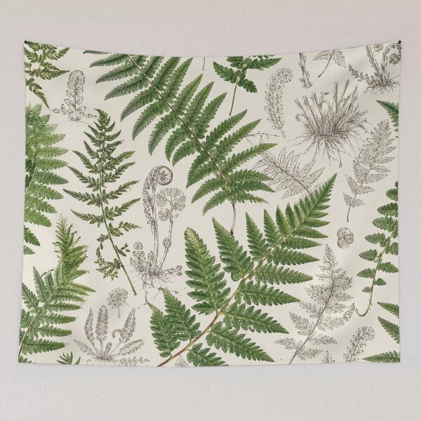 Item preview, Botanical Fern Illustration Pattern designed and sold by Owcomm.