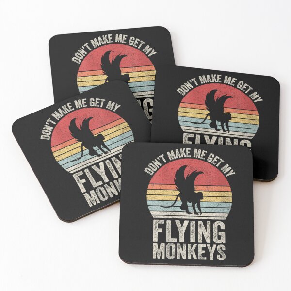 Item preview, Dont Make Me Get My Flying Monkeys Retro Sunset Distressed Graphic designed and sold by ShavonRistorin.